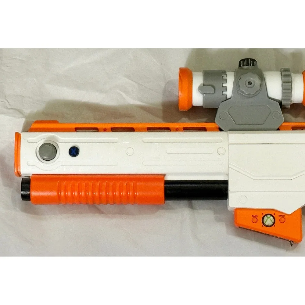 Cabela's Top Shot Elite Wireless Controller Xbox 360 White Orange Rifle‎ Scope
